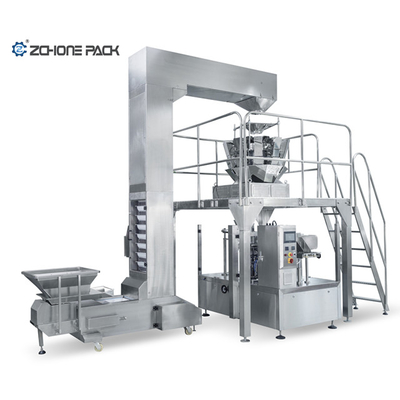 Coffee Bean Packaging Machine Fully Automatic Premade Pouch Granule Feeder