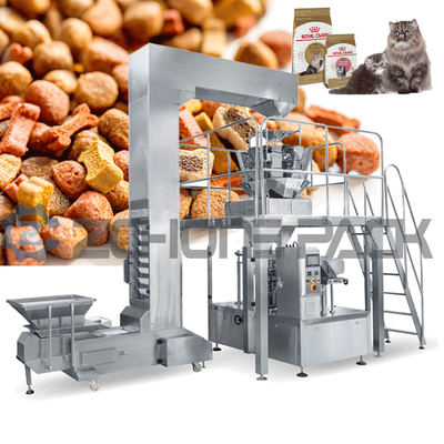 Automatic Pet Food Packaging Machine Multifunctional Rotary Pouch Feeder