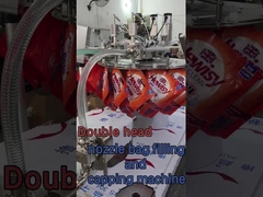 이중 머리 노즐 가방 채우기 및 한 사람 매달리는 가방과 함께 뚜?? 기계